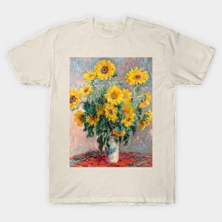 Bouquet of Sunflowers by Claude Monet T-Shirt